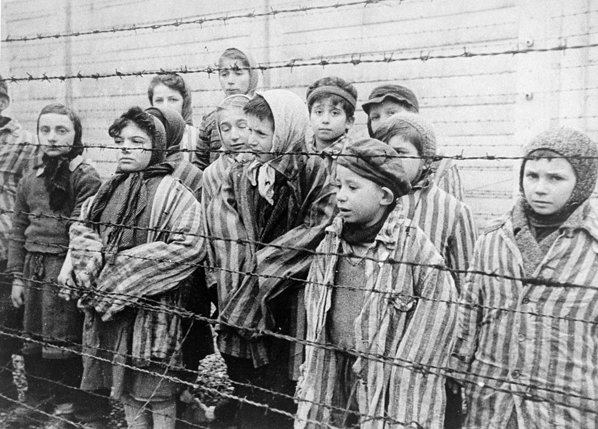 Still from the film of the liberation of Auschwitz, taken by the film unit of the First Ukrainian Front, shot over a period of several months beginning on January 27, 1945 by Alexander Voronzow and others. USHMM/Belarusian State Archive. Still from the film of the liberation of Auschwitz, taken by the film unit of the First Ukrainian Front, shot over a period of several months beginning on January 27, 1945 by Alexander Voronzow and others. USHMM/Belarusian State Archive.