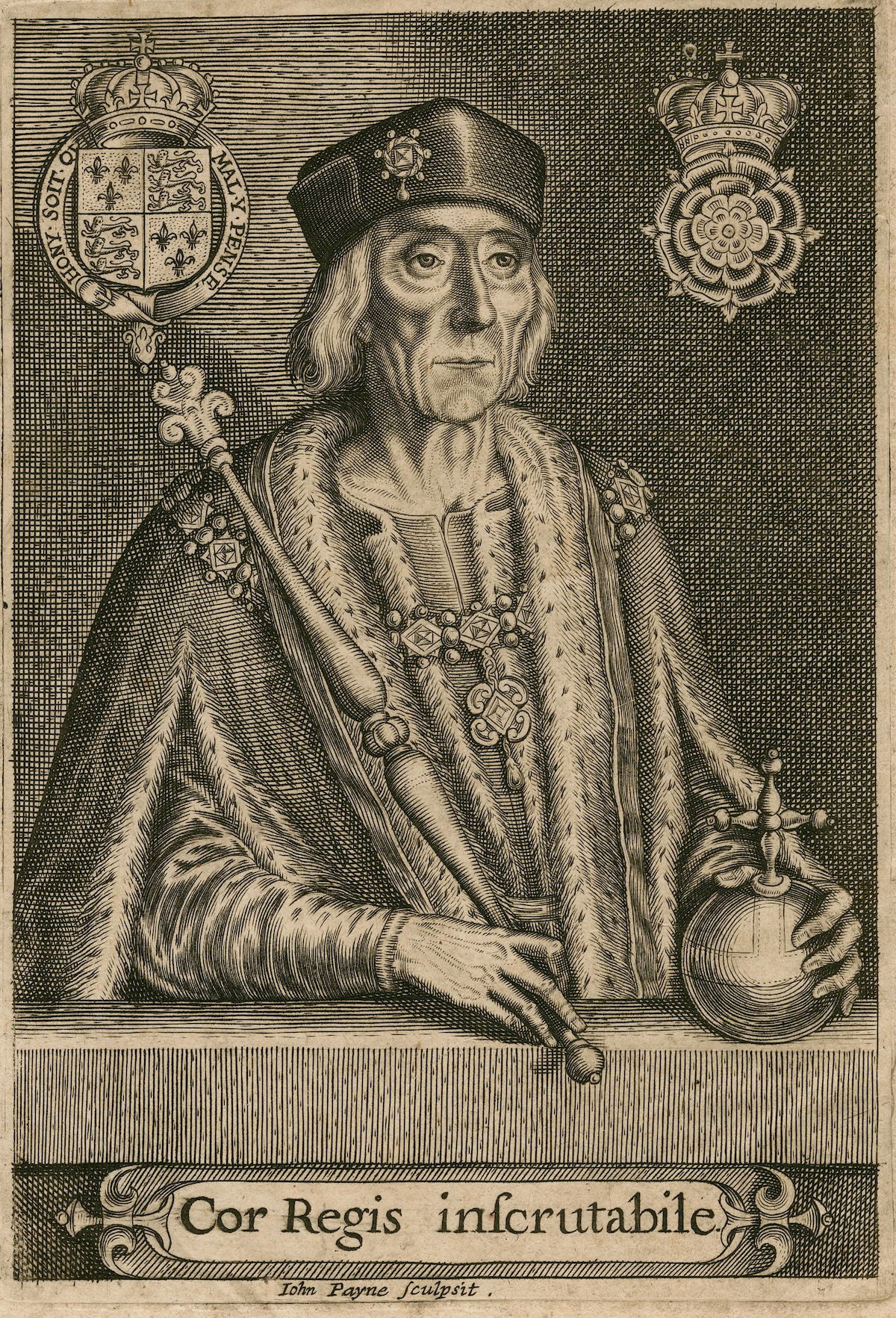 Henry VII, by John Payne, 1622. Folger Shakespeare Library. Public Domain. Henry VII, by John Payne, 1622. Folger Shakespeare Library. Public Domain.